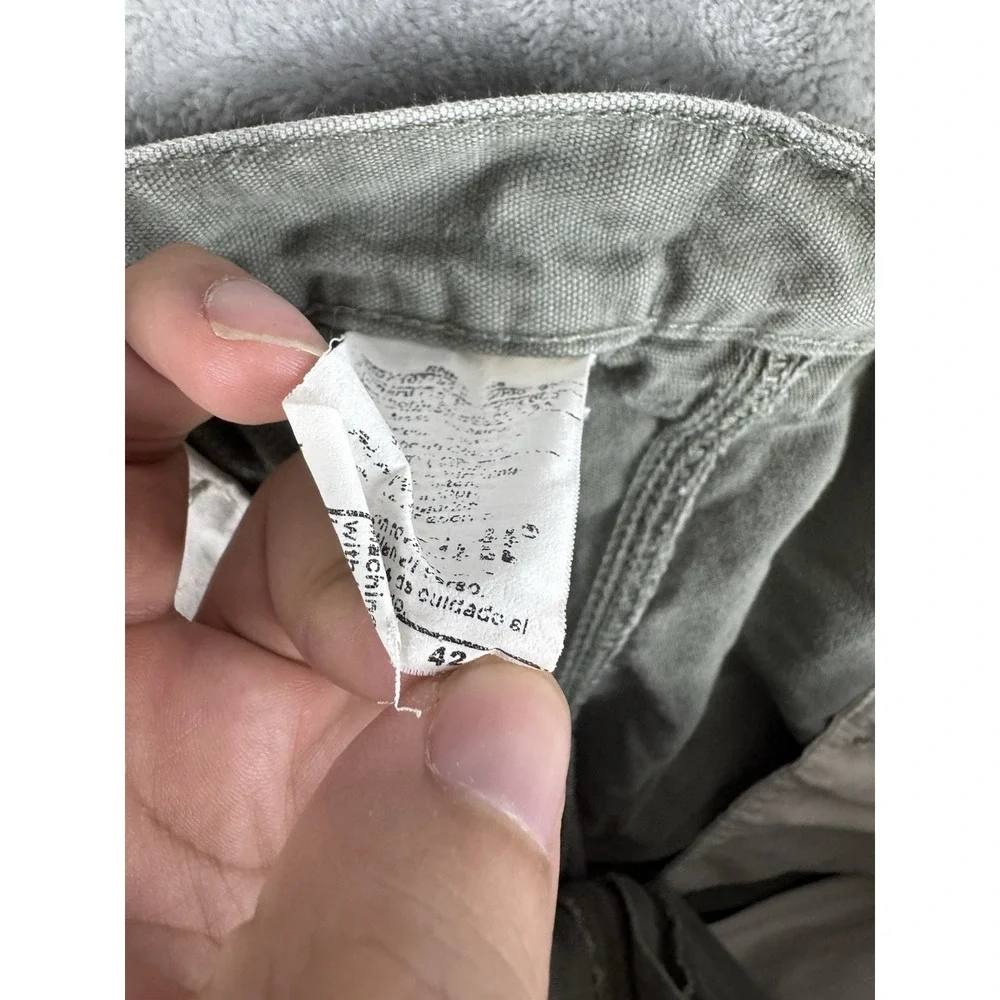 Vintage Carhartt Duck Work Shorts Canvas Green Men's Size 42 Utility Outdoor
